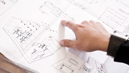 Stand construction at ISM