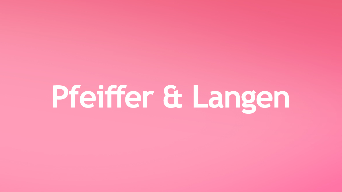 Pfeiffer & Langen
