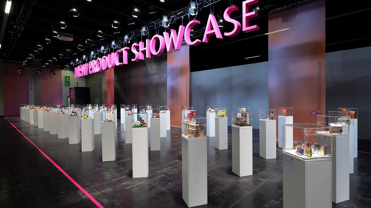 New Product Showcase area in the hall