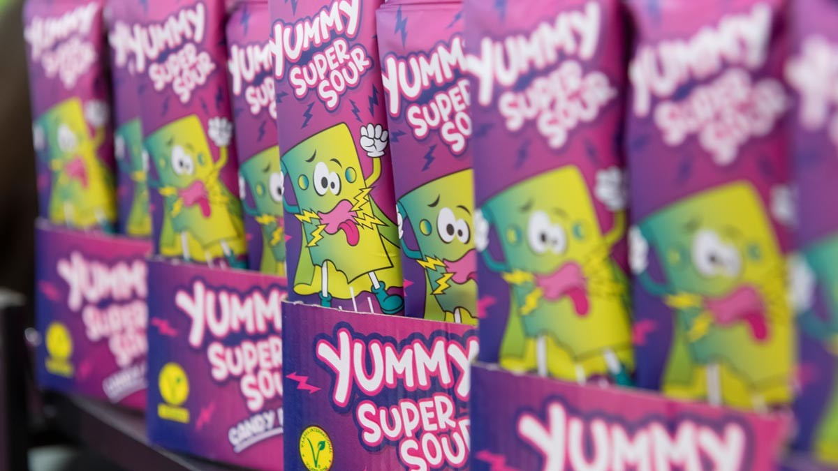 The award-winning “Yummy Super Sour”: This edible paper impresses with its intense sourness and 100% natural ingredients. Copyright: Primus Wafer Paper