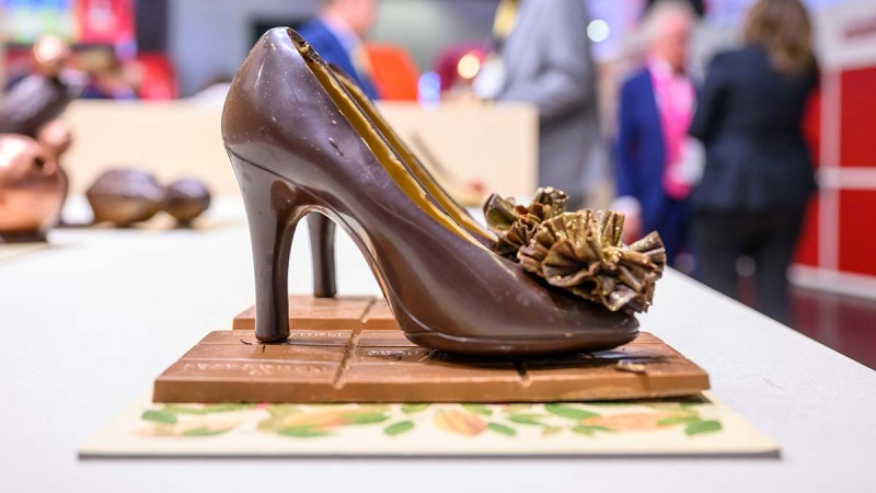 Pumps made from chocolate