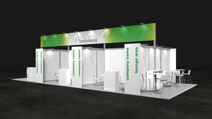 Group stand type A: Stand construction with modern colour concept at reasonable costs.