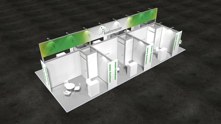 Open, communicative group stand: creative design with reduced equipment.