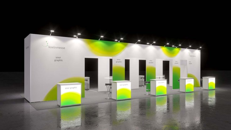 Open, communicative group stand: creative design with reduced equipment.